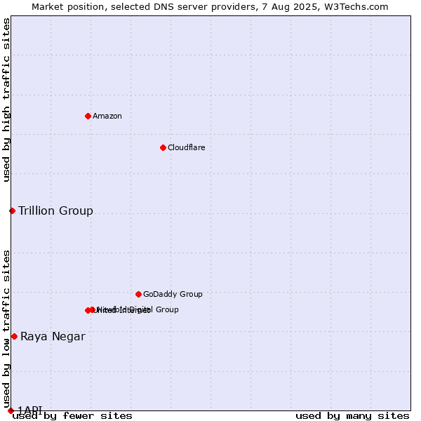 Market position of Raya Negar vs. Trillion Group vs. 1API