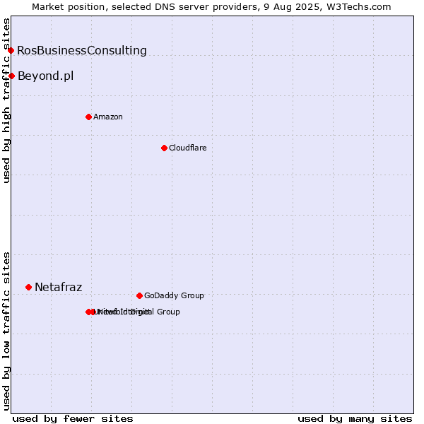 Market position of Netafraz vs. Beyond.pl vs. RosBusinessConsulting