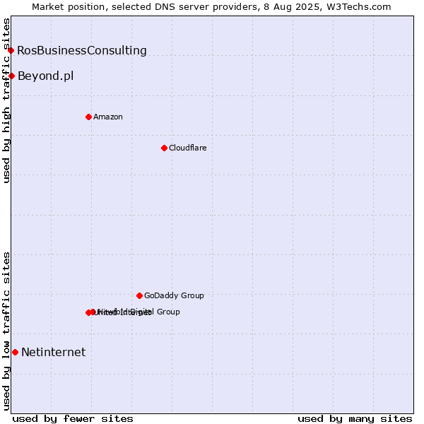 Market position of Netinternet vs. Beyond.pl vs. RosBusinessConsulting