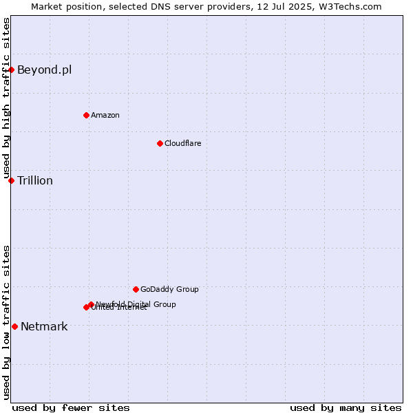 Market position of Netmark vs. Beyond.pl vs. Trillion