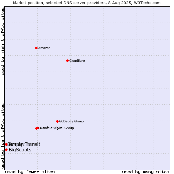 Market position of Netinternet vs. BigScoots vs. Simply Transit
