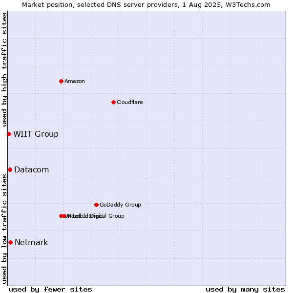 Market position of Netmark vs. Datacom vs. WIIT Group