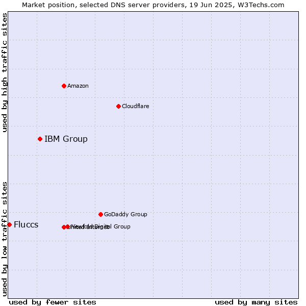Market position of IBM Group vs. Fluccs