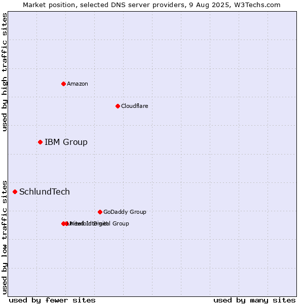 Market position of IBM Group vs. SchlundTech