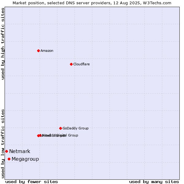Market position of Megagroup vs. Netmark