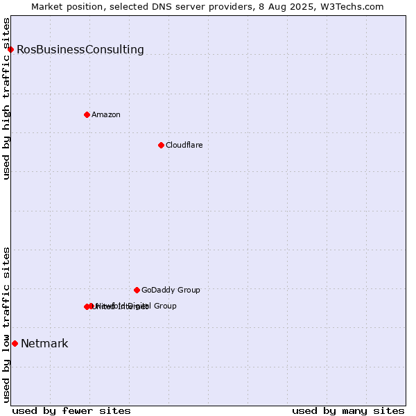 Market position of Netmark vs. RosBusinessConsulting