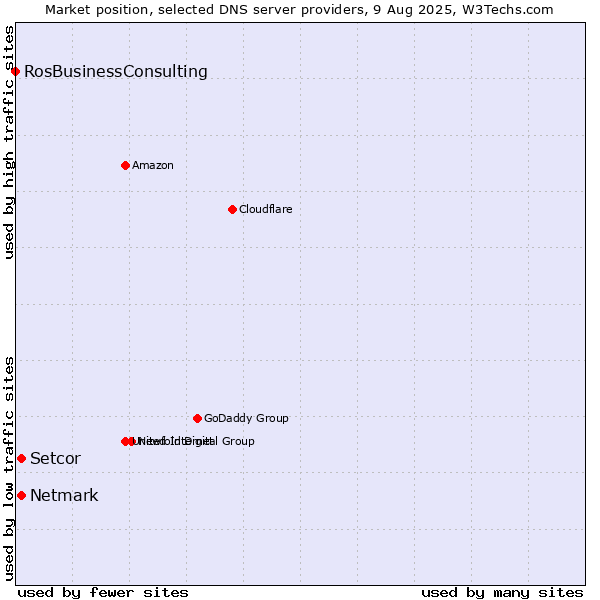 Market position of Setcor vs. Netmark vs. RosBusinessConsulting