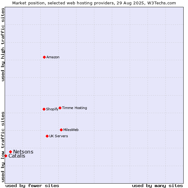 Market position of Netsons vs. Catalis