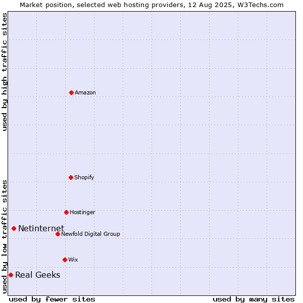 Market position of Netinternet vs. Real Geeks