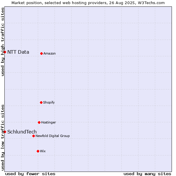 Market position of NTT Data vs. SchlundTech